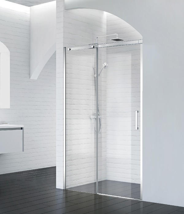 Душевая дверь в нишу 100x195 BelBagno, глянцевый хром, Acqua арт. ACQUA-BF-1-100-C-Cr