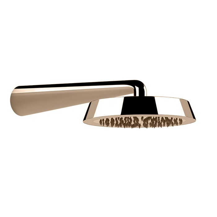 Верхний душ d24см., с настенным держателем 40см., Gessi Cono, copper pvd арт. 45151#030