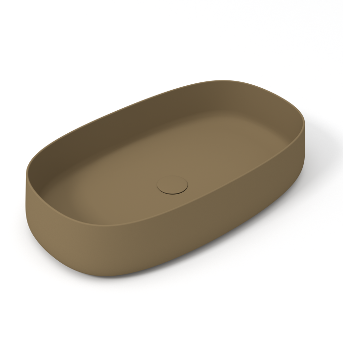 Накладная раковина 70x42x15 см, Olympia ceramica Wave, бежевый матовый арт. WAV42RE70007