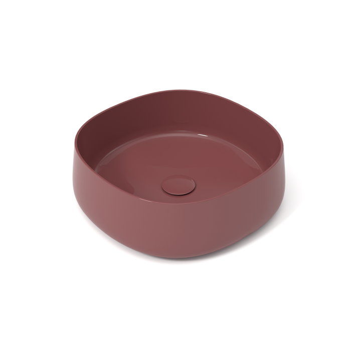 Накладная раковина, 45x45x15см, Olympia ceramica Paddle, баклажан глянцевый арт. PAD4B42016
