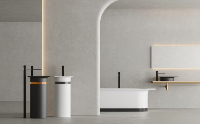 Раковина напольная 54x44,7, матовая, Salini NINFEA арт. 130221M