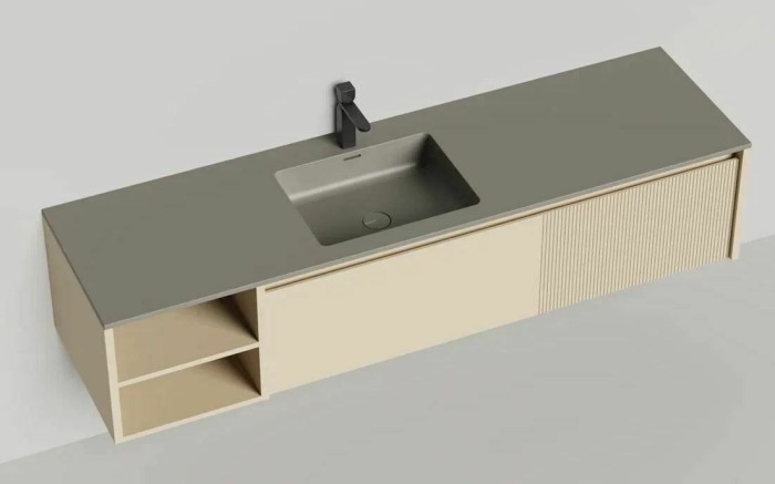 Подвесная тумба domino 1800, эмаль onda plus, Salini арт. 27D118ONA
