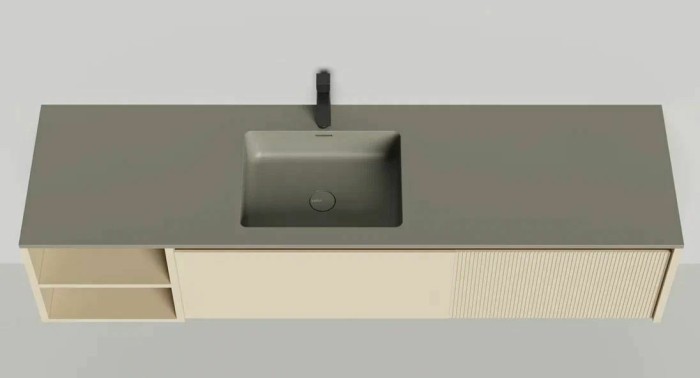 Подвесная тумба domino 1800, эмаль onda plus, Salini арт. 27D118ONA