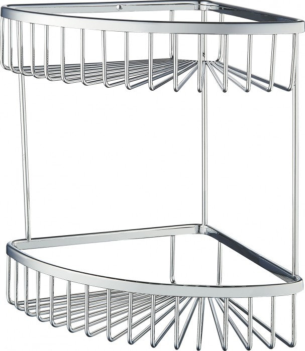 Полка для ванной 2-х ярусная, Wonzon &amp; Woghand, WW-4128-CR цвет: хром