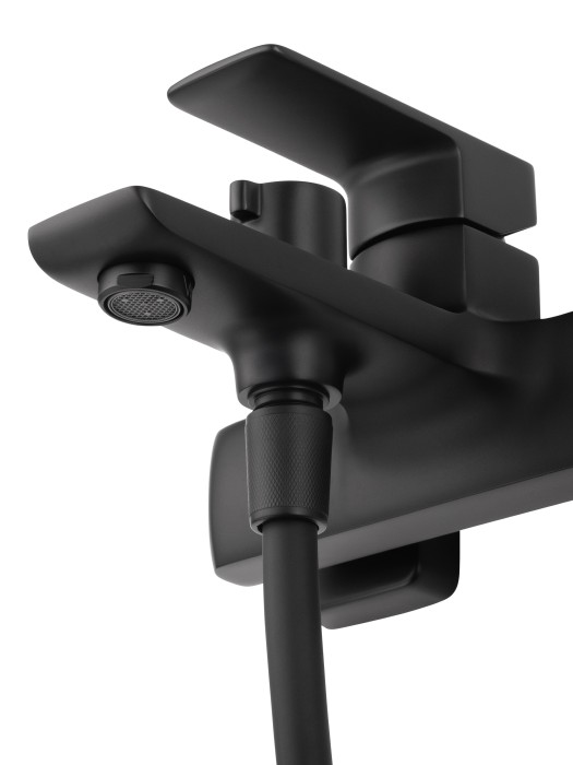 Смеситель для ванны с душем, Wonzon & Woghand Edge, WW-88639003A-MB цвет: черный