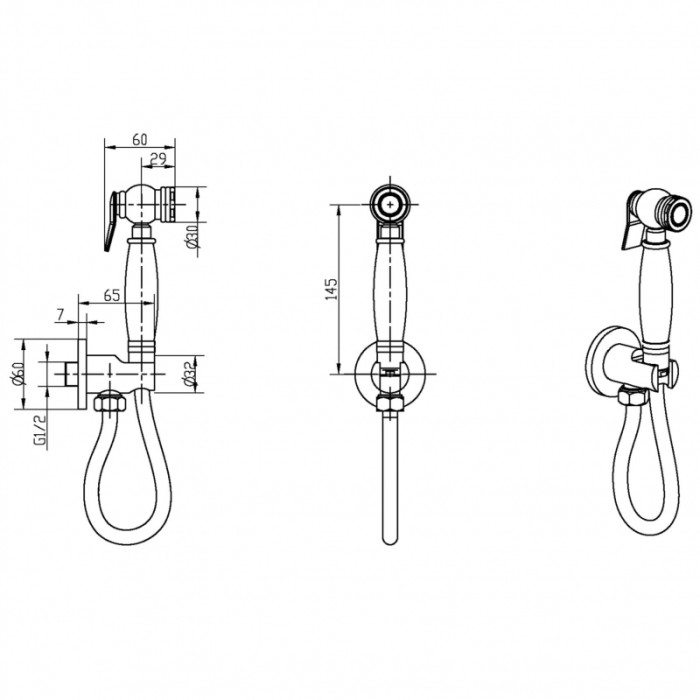 Гигиеническая лейка, Boheme Brilante - 406