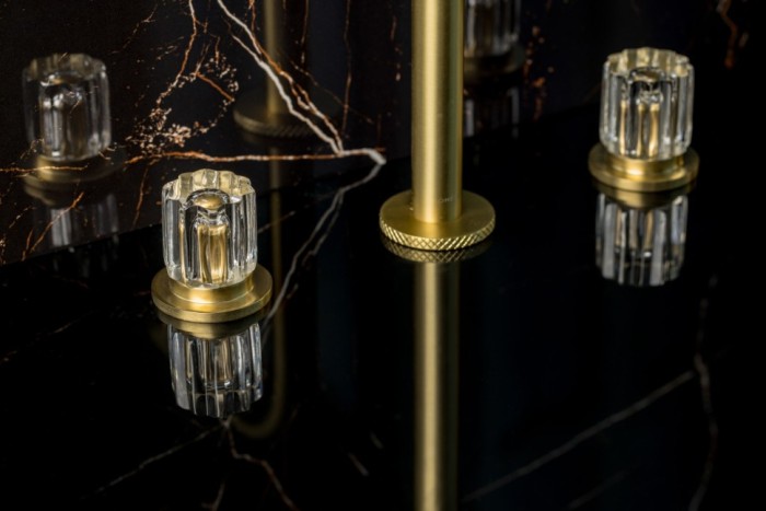 Смеситель на столешницу на 3 отв. Mat gold, Boheme Elegante - 152-MG-EL