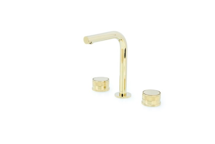 Смеситель на столешницу на 3 отв. Gold, Boheme Prestige - 152-G-PR