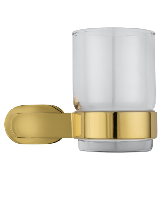 Стакан для зубных щеток с держателем, Wonzon & Woghand First, WW-8421-LG цвет: золото