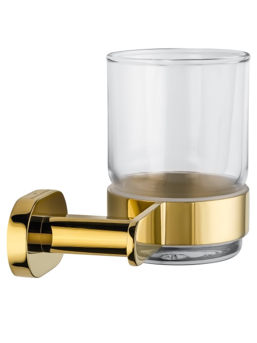Стакан для зубных щеток с держателем, Wonzon & Woghand First, WW-8421-LG цвет: золото