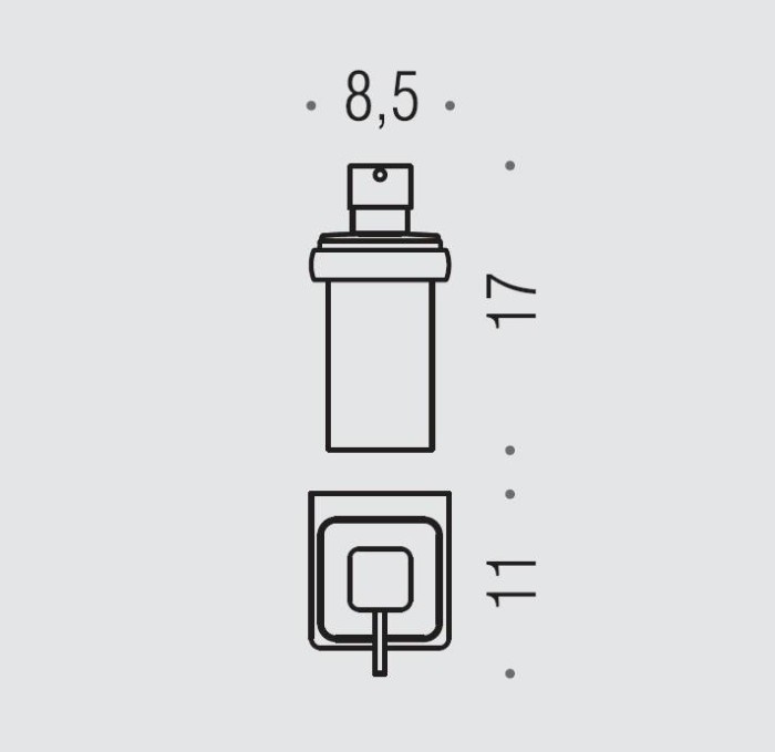 Дозатор Colombo Design Lulu настенный цвет хром арт. B9321