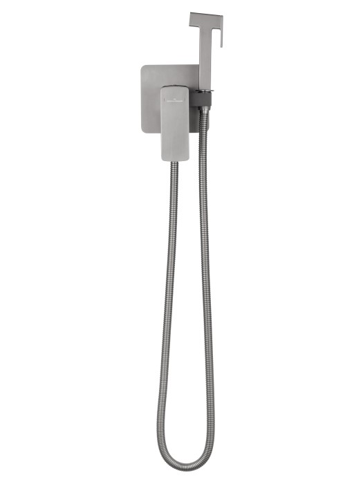 Смеситель с гигиеническим душем встраиваемый, Wonzon & Woghand Edge, WW-88829003-BGM цвет: графит