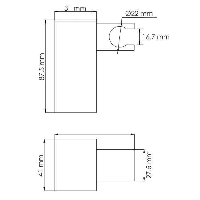 Настенный держатель лейки WasserKRAFT арт. A321