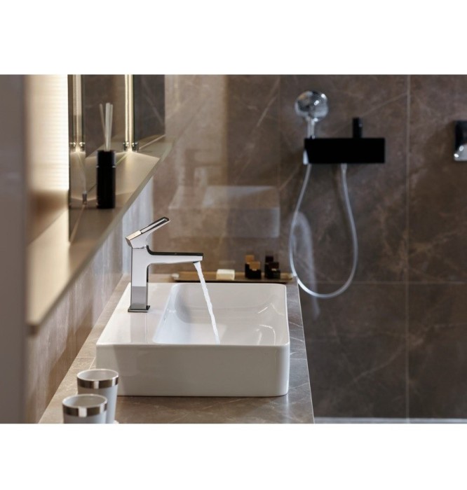 Шланговое подключение 300 с полкой и держателем для душа FixFit Hansgrohe, хром арт. 26456000