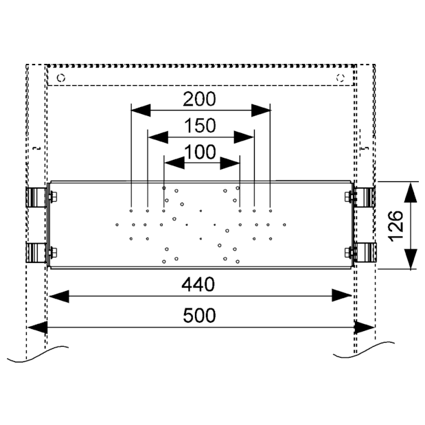 Монтажная пластина для фитингов для установки в модуль, TECE арт. 9020041