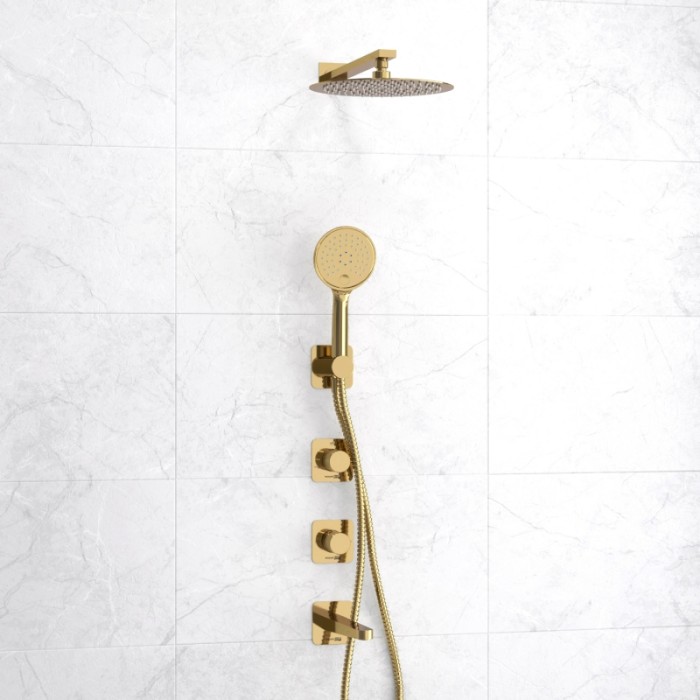 Встраиваемый комплект для ванны с верхней душевой насадкой, лейкой Ems 7600 WasserKRAFT арт. A7651.304.305.183.208.280.197.207