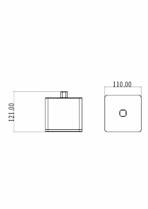 Стакан для ватных дисков, Boheme 10964-W-G