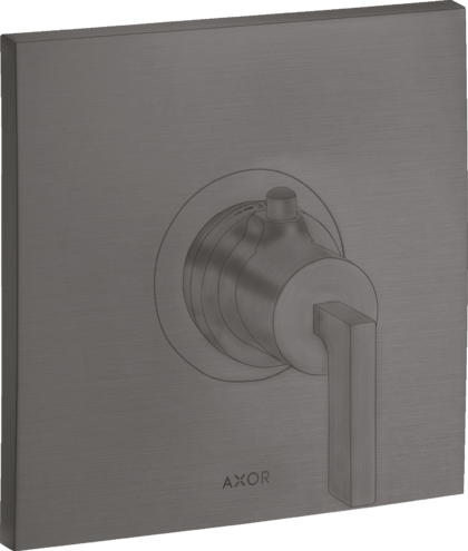 Термостат для душа HighFlow Citterio Axor, шлифованный черный хром арт. 39711340