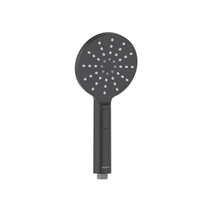 Ручной душ Select 120 3 jet, Aquatek Оберон, черный арт. AQ2006MB