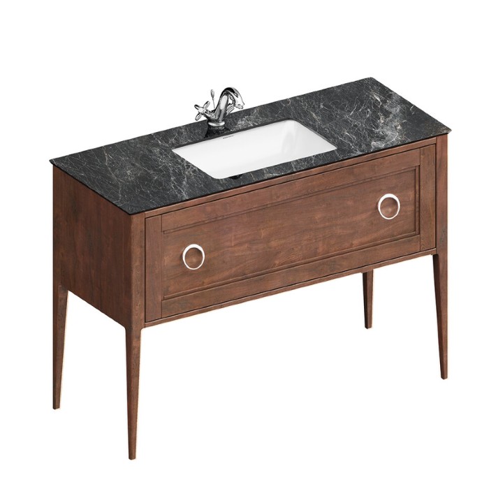 Тумба напольная 1 ящик 120см, Plaza classic Kerama Marazzi, коричневый - PL.CN.120.1\NUT.M