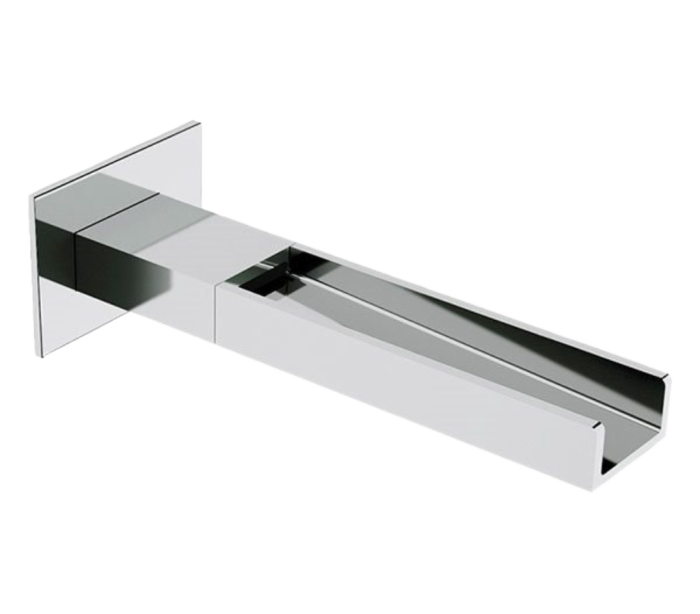Излив настенный 18 см хром глянцевый, Remer Qubika Cascata, скрытого монтажа 91QC