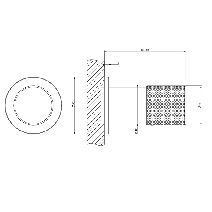 Смеситель для душа, встраиваемый, Gessi Habito Cesello, black metal pvd арт. 70499#706