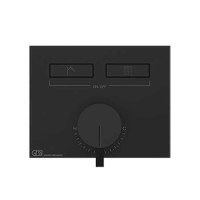 Смеситель для душа, с включением до 2 источников одновременно, Gessi Hi Fi, black metal pvd арт. 63079#706