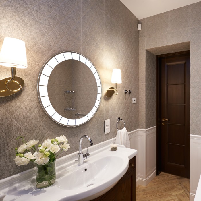 Зеркало Пандора d770 c подсветкой и диммером, сенсорный выключатель, Azario Мальта - LED-00002504