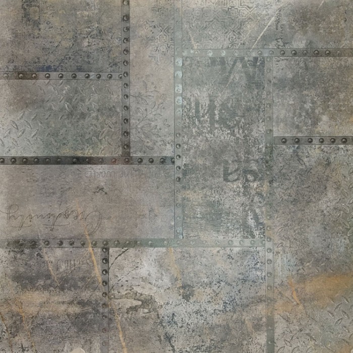 Плитка деко коричневый глазурованный матовый 60х60 PROGRES CERAMICA Ferrum арт. NR0343