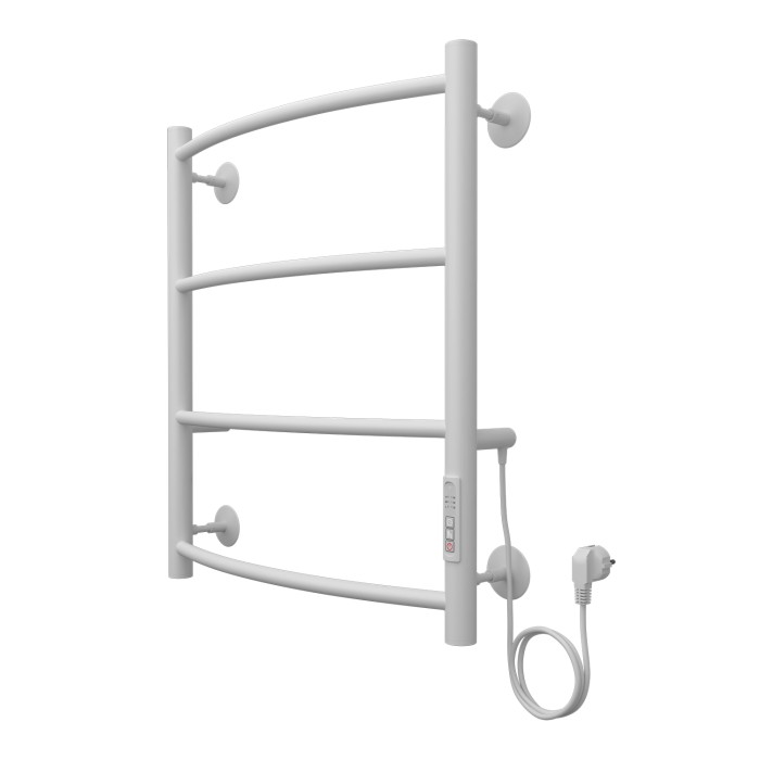 Полотенцесушитель электрический 500/600 4 секции, диммер справа, белый, Verona Azario - AZ04856W