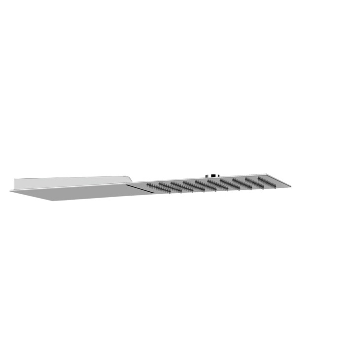 Верхний душ 195х550 мм., для настенного монтажа, Gessi Tremillimetri, steel brushed арт. 33063#239