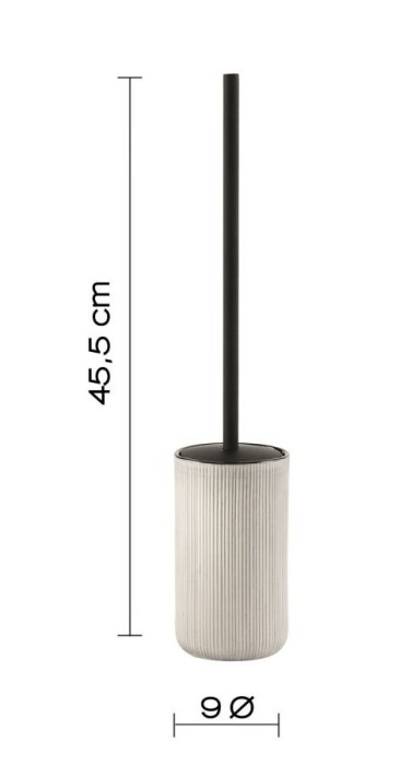 Напольный керамический ерш Naomi Gedy, NO33(08) цвет: черный