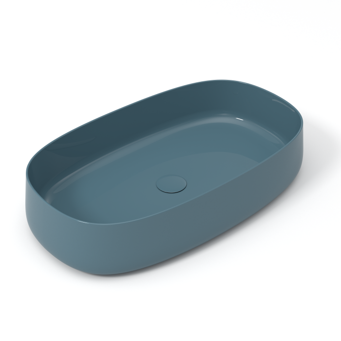 Накладная раковина 70x42x15 см, Olympia ceramica Wave, нефть глянцевый арт. WAV42RE70008