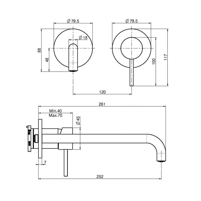 Смеситель для раковины Fima Carlo Frattini цвет: черный матовый арт. F3051NZX9NS