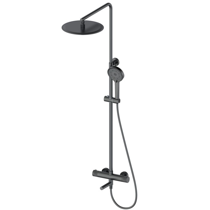 Душевая система с термостатом, Wonzon &amp; Woghand, WW-88739902-BGM цвет: графит