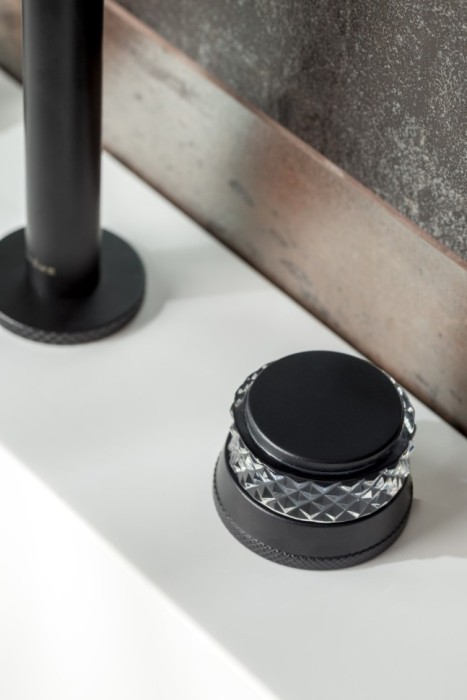 Смеситель на столешницу на 3 отв. Black, Boheme Aura - 152-B-A