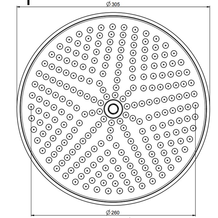 Fima Carlo Frattini Верхний душ d 300 мм., из латуни, Wellness, F2371/2CR цвет: хром