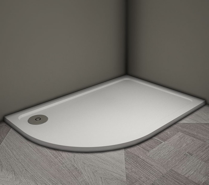 Душевой поддон 1000x800x30, Veconi Tezeo stone, искусственный камень, белый арт. TZ11R-10080A-01-19C3