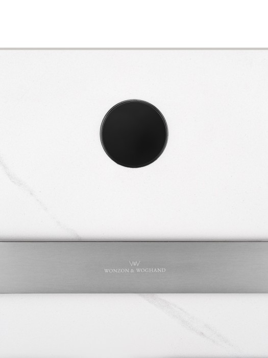 Полотенцесушитель электрический с каменной плитой Белый мрамор, Wonzon & Woghand Stuttgart, WW-A501-BR цвет: никель