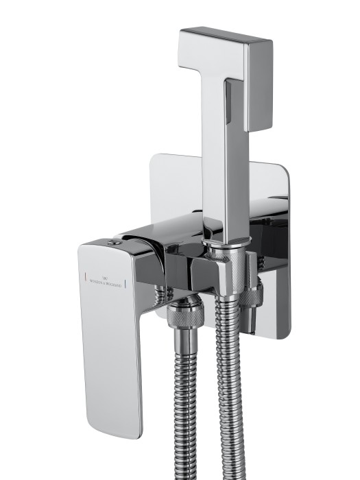 Смеситель с гигиеническим душем встраиваемый, Wonzon & Woghand Edge, WW-88829003-CR цвет: хром