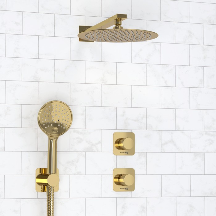 Встраиваемый комплект для душа с верхней душевой насадкой и лейкой Ems 7600 WasserKRAFT арт. A7651.303.183.208.280.197.207