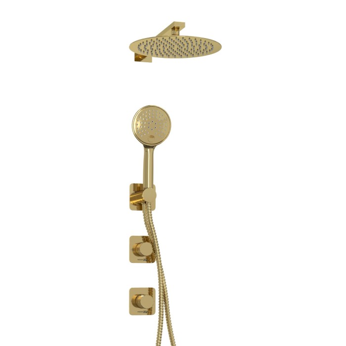 Встраиваемый комплект для душа с верхней душевой насадкой и лейкой Ems 7600 WasserKRAFT арт. A7651.303.183.208.280.197.207