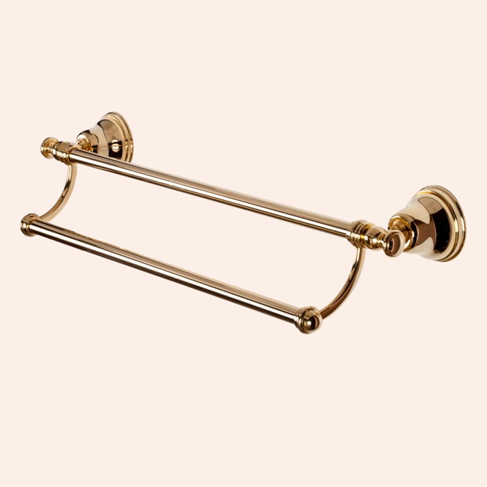 Полотенцедержатель двойной 58см, подвесной, Harmony золото, Tiffany World - TWHA012oro