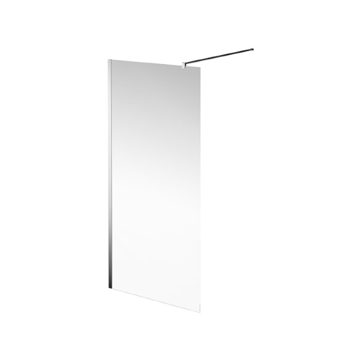 Душевая перегородка 90х195, Vetro Kerama Marazzi, хром - VE.90.WI.CR