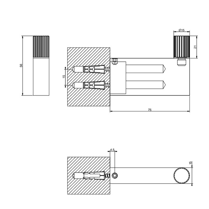 Крючок, подвесной, Gessi Habito Rigato, хром арт. 70523#031