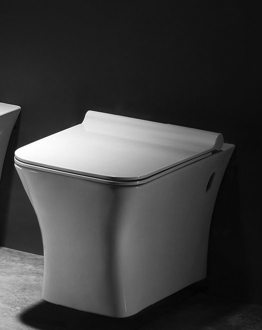 Подвесной унитаз Trend 545х365х365 безободковый, с сиденьем микролифт, Azario Iris арт. AZ-2024