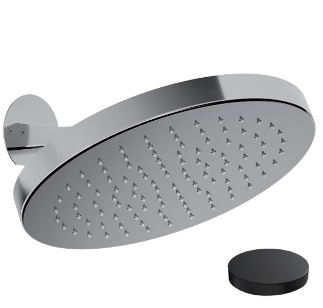 Верхний душ, из стены, из нержавеющей стали в комплекте с коротким кронштейном, d325 (2), Giulini Wellness, арт. 1835NO