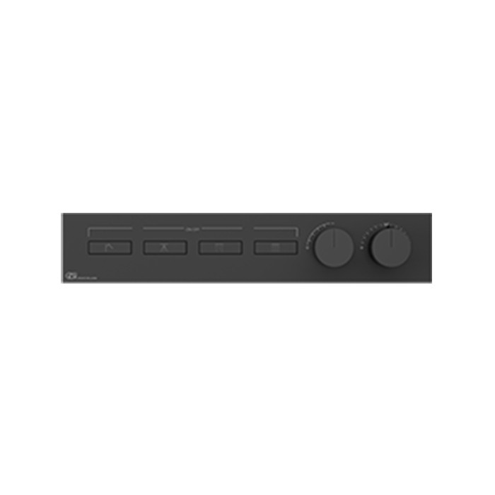 Термостат для душа, с включением до 4 источников одновременно, Gessi Hi Fi, black metal brushed pvd арт. 63016#707