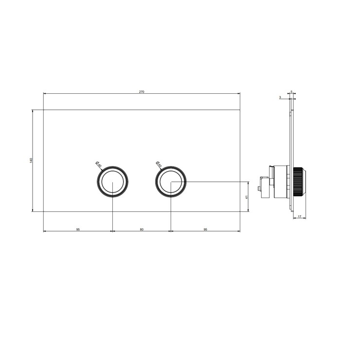 Клавиша смыва для унитаза двойная, для инсталляций Viega, Gessi Venti20, 54653#710 цвет: золото