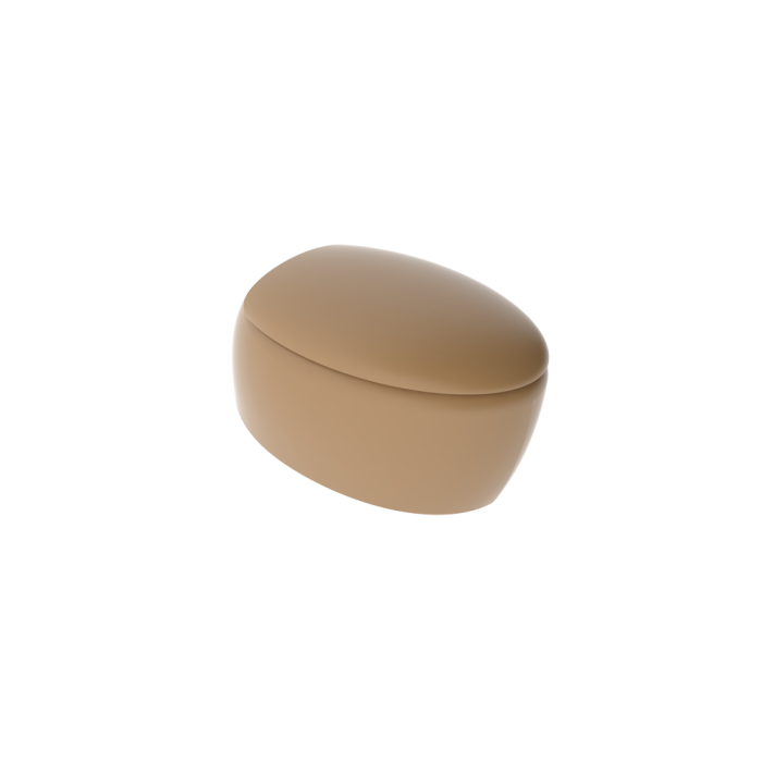 Чаша подвесного унитаза каштан матовый, GSG Ceramic Design Touch, TOWCSOSC017